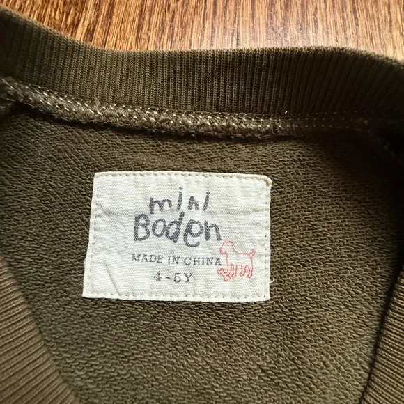 Mini Boden Lightning Bolt Sweatshirt 4-5 Years - Picture 5 of 6